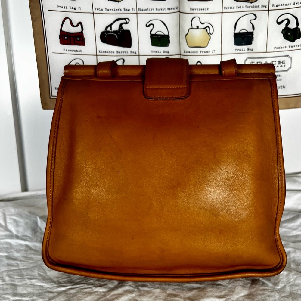 Vintage COACH British Tan Weston Shopper Tote Bag 9021 — Rare 2000 - Picture 4 of 15